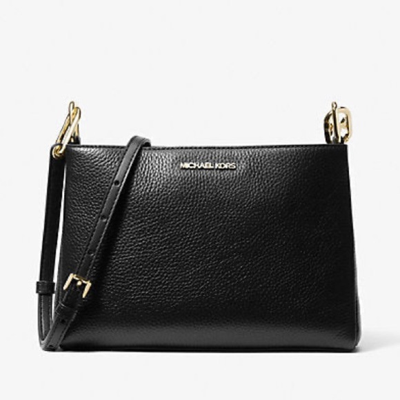 Michael Kors Handbags - Micheal Kors | Trisha Medium Pebbled Leather Crossbody Bag
